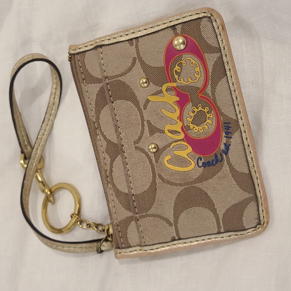 Coach Key and Card Holder